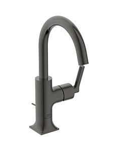 Ideal Standard Joy Neo Piccolo Waschtisch-Einhebelmischer BD147A5 mit Ablaufgarnitur, Ausladung 140mm, mit Metall-Ablaufgarnitur, magnetic grey