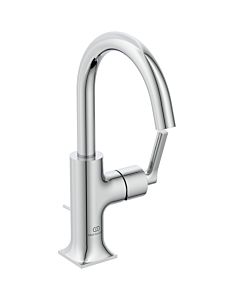 Ideal Standard Joy Neo Piccolo Waschtisch-Einhebelmischer BD147AA mit Ablaufgarnitur, Ausladung 140mm, mit Metall-Ablaufgarnitur, chrom