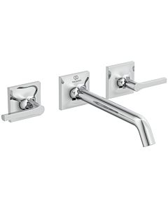 Ideal Standard Joy Neo kit de finition BD154AA pour mitigeur lavabo 3 trous, béquilles, saillie 209mm, chromé