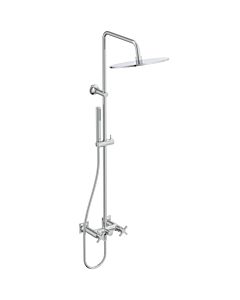 Ideal Standard Joy Système de douche Neo à deux poignées BD158AA avec mitigeur de douche, poignées en croix, chromé