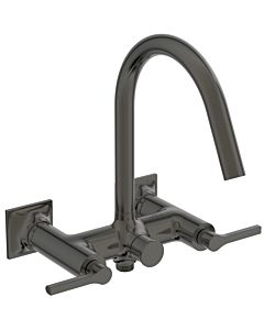 Ideal Standard Joy Neo mitigeur de bain à deux poignées BD161A5 apparent, saillie 190 mm, poignées à levier, gris magnétique