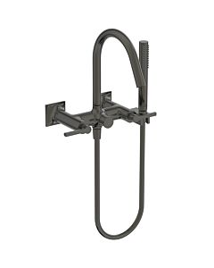 Ideal Standard Joy Neo mitigeur de bain à deux poignées BD163A5 AP, avec douchette à main, saillie 190mm, gris magnétique