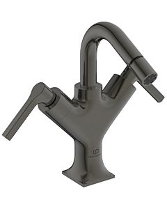 Ideal Standard Joy Mitigeur de bidet Neo BD441A5 avec bonde d&#39;écoulement, saillie 115 mm, poignées à levier, Gris Magnétique