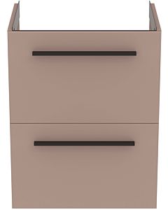 Ideal Standard i.life S meuble sous-vasque T5291NH 2 compartiments coulissants, 50 x 37,5 x 63 cm, gris carbone mat