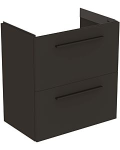 Ideal Standard i.life S meuble sous-vasque T5293NV 2 tiroirs, 60 x 37,5 x 63 cm, gris quartz mat