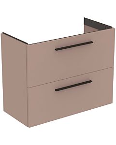 Ideal Standard i.life S Möbel-Waschtischunterschrank T5295NH 2 Auszüge, 80 x 37,5 x 63 cm, carbongrau matt