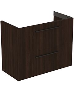 Ideal Standard i.life S Möbel-Waschtischunterschrank T5295NW 2 Auszüge, 80 x 37,5 x 63 cm, Coffee Oak