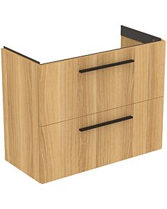 Ideal Standard i.life S Möbel-Waschtischunterschrank T5295NX 2 Auszüge, 80 x 37,5 x 63 cm, Eiche natur