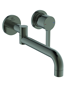 Ideal Standard Mélangeur de cuisine mural Gusto BD426A5 gris magnétique, encastré, kit 2