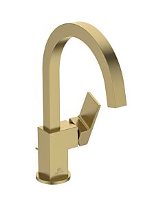 Ideal Standard Extra Waschtischarmatur BD504A2 90x245x307 mm, hoher Auslauf, mit Ablaufgarnitur, brushed gold