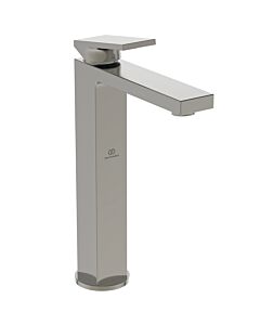 Robinet de lavabo Ideal Standard Extra BD506GN 64x217x298 mm, avec base allongée et bonde, finition argent tempête
