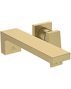Mitigeur de lavabo mural Ideal Standard Extra BD510A2 167 x 279 x 107 mm, kit d&#39;installation encastré 2, or brossé