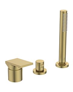 Ideal Standard Extra 3-Loch-Wannenarmatur BD517A2 233x95x204 mm, ohne Auslauf, mit Handbrauseset, brushed gold