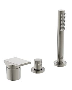 Ideal Standard Extra 3-Loch-Wannenarmatur BD517GN 233x95x204 mm, ohne Auslauf, mit Handbrauseset, silver storm