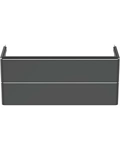Ideal Standard Adapto Waschtisch-Unterschrank T4303Y2 2 Auszüge, 1170 x 410 x 490 mm, anthrazit matt
