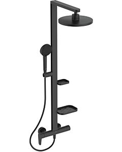 Système de douche Ideal Standard Alu+ BD584XG avec mitigeur de douche, cartouche FirmaFlow, 2 Ablagen , Silk Noir