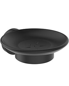 Ideal Standard IOM Soap Dish A7929XG black glass, with mounting kit, silk black