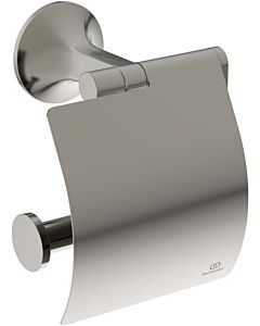 Ideal Standard La Dolce Vita Papierrollenhalter T5509GN mit Deckel, Silver Storm