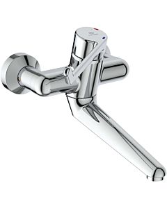 Ideal Standard Wand-Waschtischsicherheitsarmatur  CeraPlus B8224AA chrom, Hebel 18cm, Ausl. 28cm