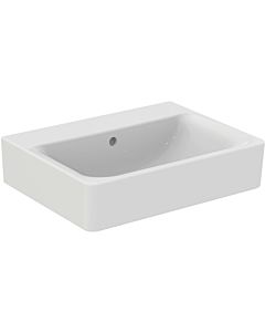 Ideal Standard Waschtisch Connect Cube weiss m.IP 60 x 46 cm, weiss, ohne Hahnloch, mit Überlauf