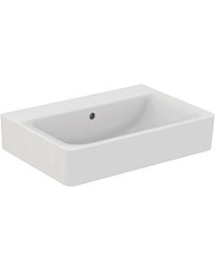 Ideal Standard Waschtisch Connect Cube weiss m.IP 65 x 46 cm, weiss, ohne Hahnloch, mit Überlauf