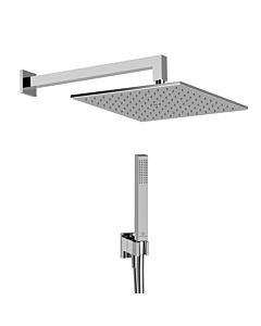 Ideal Standard Idealrain Armaturenpaket BD826AA Regenbrause, Unterputz-Wandanschluss, Brauseschlauch, chrom