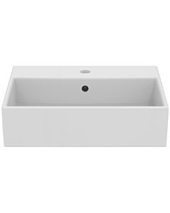 Ideal Standard i.life B Aufsatzwaschtisch T573701 50x42x14,5cm, mit Hahnloch/Überlauf, weiß
