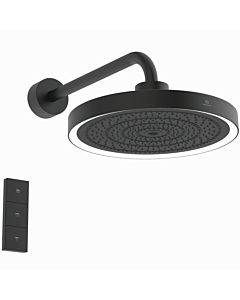Ideal Standard Solos rain shower A7890XG 3-function, with wall connection, with LED light ring, silk black