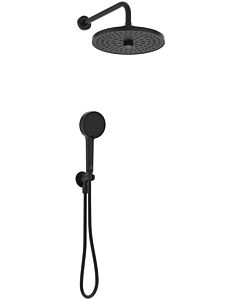 Ideal Standard Idealrain pack de robinetterie BD827XG douche à effet pluie, raccord mural encastré, douchette à main, noir soie
