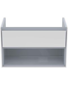 Ideal Standard Connect Air Waschtischunterschrank E0827KN, weiss glänzend/hellgrau matt, 1 Auszug