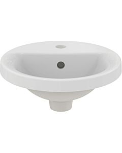 Ideal Standard Connect Einbau Waschtisch E504101 38 cm, weiß, mit Hahnloch und Überlauf