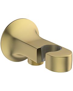 Ideal Standard La Dolce Vita wall connection elbow BD682A2 concealed, with shower holder, brushed gold