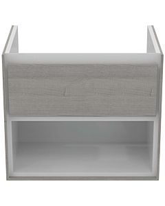 Ideal Standard Connect Air Waschtischunterschrank E0826PS, Eiche grau Dekor/weiss matt, 1 Auszug