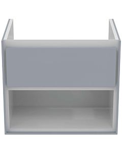 Ideal Standard Connect Air Waschtischunterschrank E0826EQ, Hellgrau glänzend/weiss matt, 1 Auszug