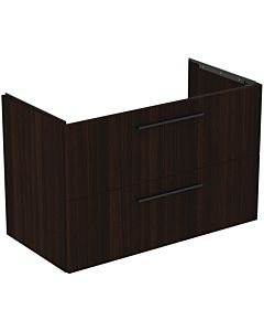 Ideal Standard i.life B furniture vanity unit T5585NW 2 drawers siphon right, 1000x505x630 mm, Coffee Oak