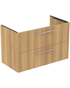 Ideal Standard i.life B furniture vanity unit T5585NX 2 drawers siphon right, 1000x505x630 mm, natural oak