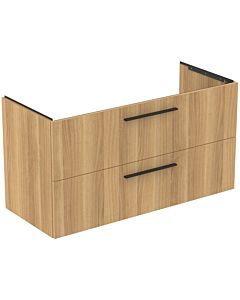 Ideal Standard i.life B furniture vanity unit T5587NX 2 drawers siphon right, 1200x505x630 mm, natural oak