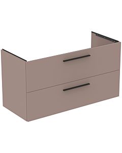 Ideal Standard i.life B furniture vanity unit T5586NH 2 drawers siphon left, 1200x505x630 mm, greige matt