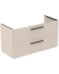 Ideal Standard i.life B furniture vanity unit T5586NF 2 drawers siphon left, 1200x505x630 mm, sand beige matt
