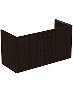 Ideal Standard i.life B furniture vanity unit T5587NW 2 drawers siphon right, 1200x505x630 mm, Coffee Oak
