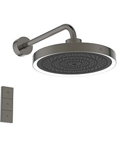 Ideal Standard Solos rain shower A7890A5 3-function, with wall connection, with LED light ring, magnetic grey