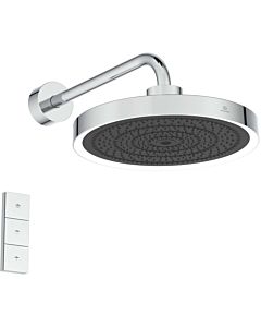 Ideal Standard Solos Regenbrause A7890AA 3-Funktion, mit Wandanschluss, mit LED-Lichtring, chrom