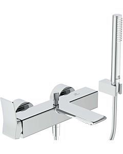 Ideal Standard Mitigeur bain Conca BC763AA apparent, avec set de douche, chromé