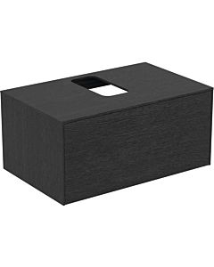 Ideal Standard Conca vanity unit T3929Y4 with cut-out, 2000 pull-out, 80x50.5x37 cm, center, flamed oak veneer