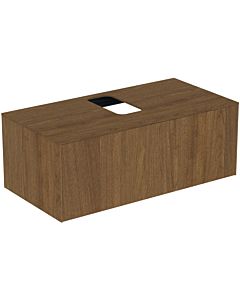 Ideal Standard vasque Conca T3930Y5 avec découpe, coulissant 2000 , 100x50,5x37 cm, centre, placage noyer foncé