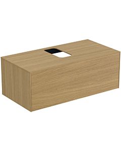 Ideal Standard vasque Conca T3930Y6 avec découpe, coulissant 2000 , 100x50,5x37 cm, centre, placage Eiche hell