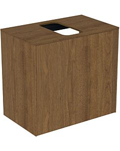 Ideal Standard Conca vanity unit T3934Y5 with cut-out, 2000 pull-out, 60x37x55 cm, center, dark walnut veneer