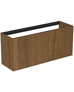 Ideal Standard vasque Conca T3939Y5 sans plan vasque, 2000 coulissant, 120 x 37 x 54 cm, placage noyer foncé