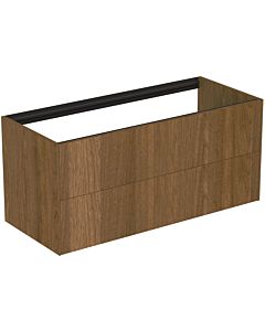 Ideal Standard Conca Waschtisch-Unterschrank T3945Y5 120x50,5x54cm, ohne Waschtisch-Platte, 2 Auszüge, Walnuss dunkel Furnier