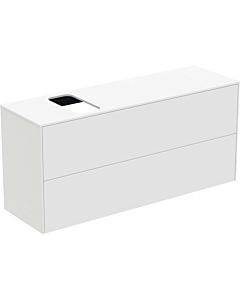 Ideal Standard Conca vanity unit T3950Y1 with cutout, 2 pull-outs, 120x37x55 cm, right / left, matt white lacquered